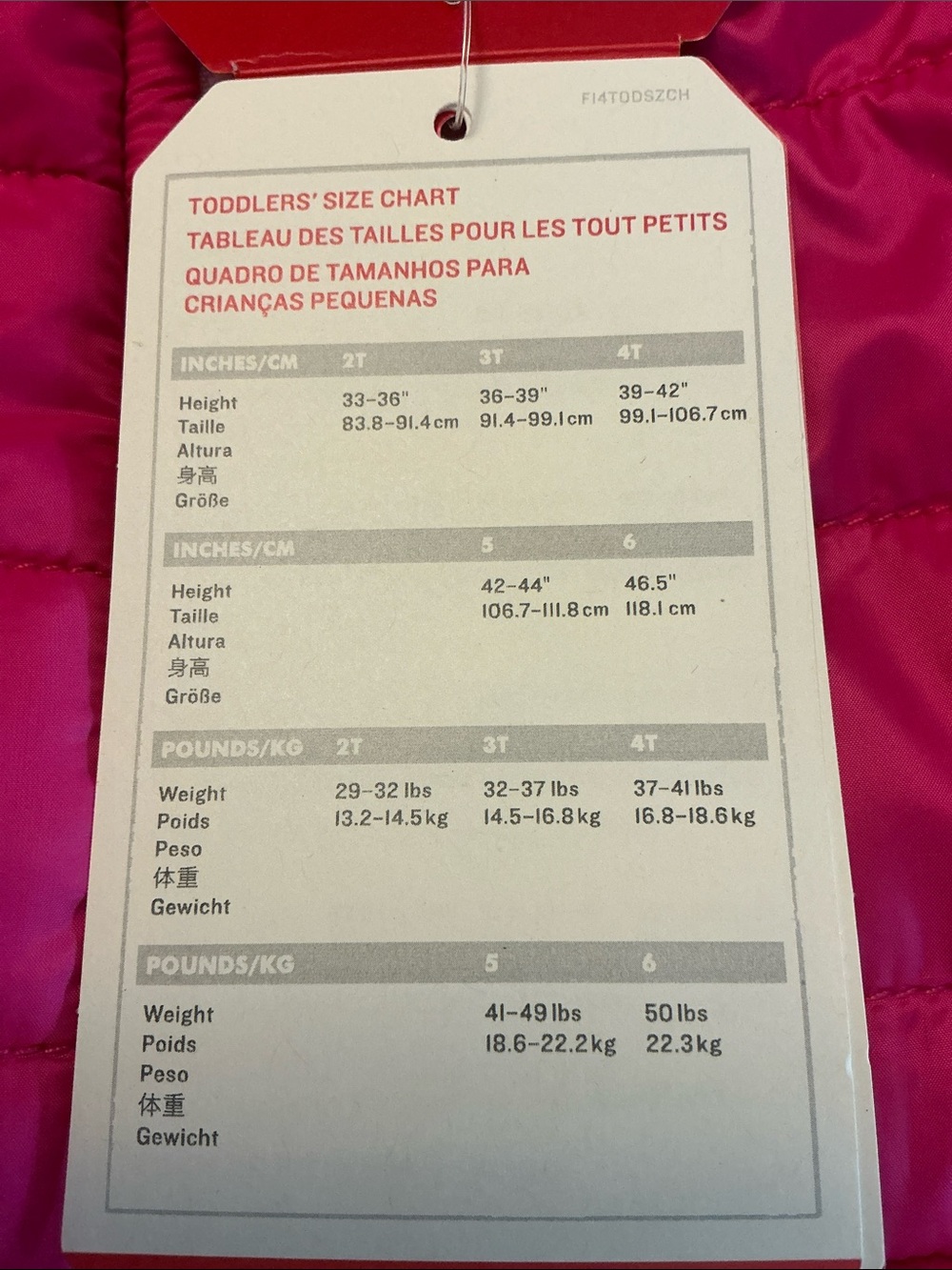 The North Face Girls' Hot Pink Hooded Puffer Jacket 4T NWT - Picture 5 of 5